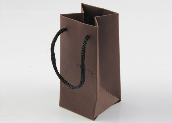 کیسه های جذاب و قابل تحمل کیسه های خرید کاغذ کرافت با مواد 100٪ بازیافت شده