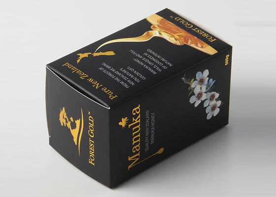 فویل طلایی داغ مهر زنی جعبه های بسته بندی چاپ بسته دوبلکس برای محصولات غذایی