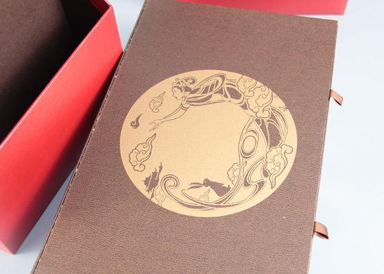 بسته بندی جعبه های کاغذی فانتزی با فویل طلایی مهر و موم داغ برای بسته بندی مواد غذایی