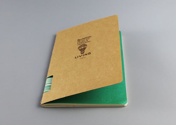 A5 Kraft 3x5 Notebook Cover، Wire - O Binding نوت بوک Hardback نازک