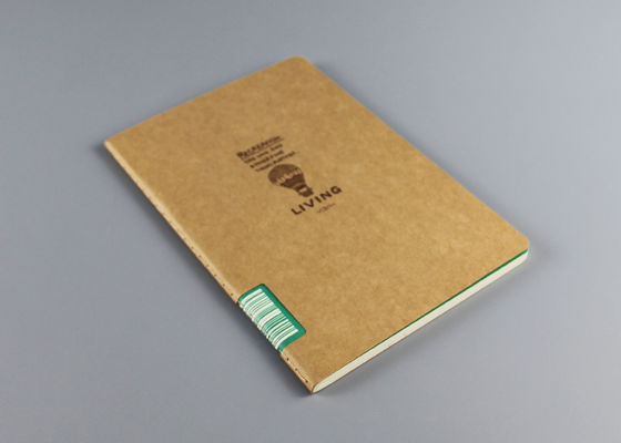 A5 Kraft 3x5 Notebook Cover، Wire - O Binding نوت بوک Hardback نازک