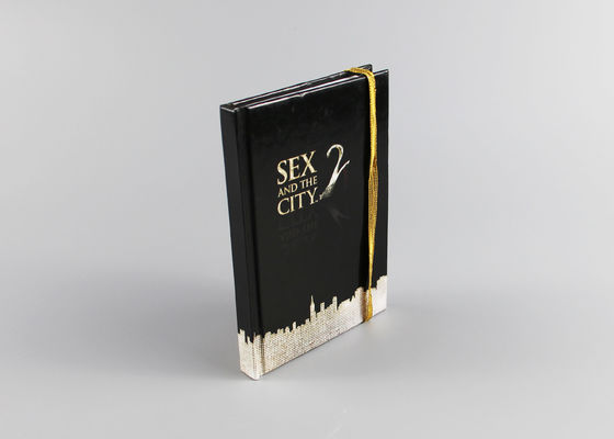 تسمه های الاستیک، A4 Hardcover Notebook، سیاه و طلای Hardback Journal Notebook