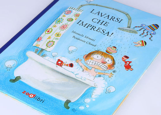 کتاب های کودکان سفارشی کودکان خاکستری با لمینیت براق