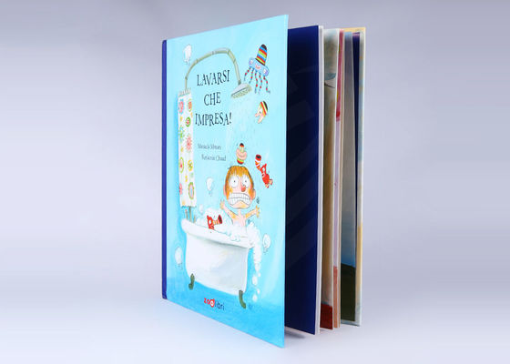 کتاب های کودکان سفارشی کودکان خاکستری با لمینیت براق