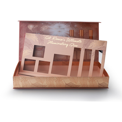 جعبه های بسته بندی لوازم آرایشی و بهداشتی اسانس 4C رنگ فلکسو UV با فویل مهر زنی